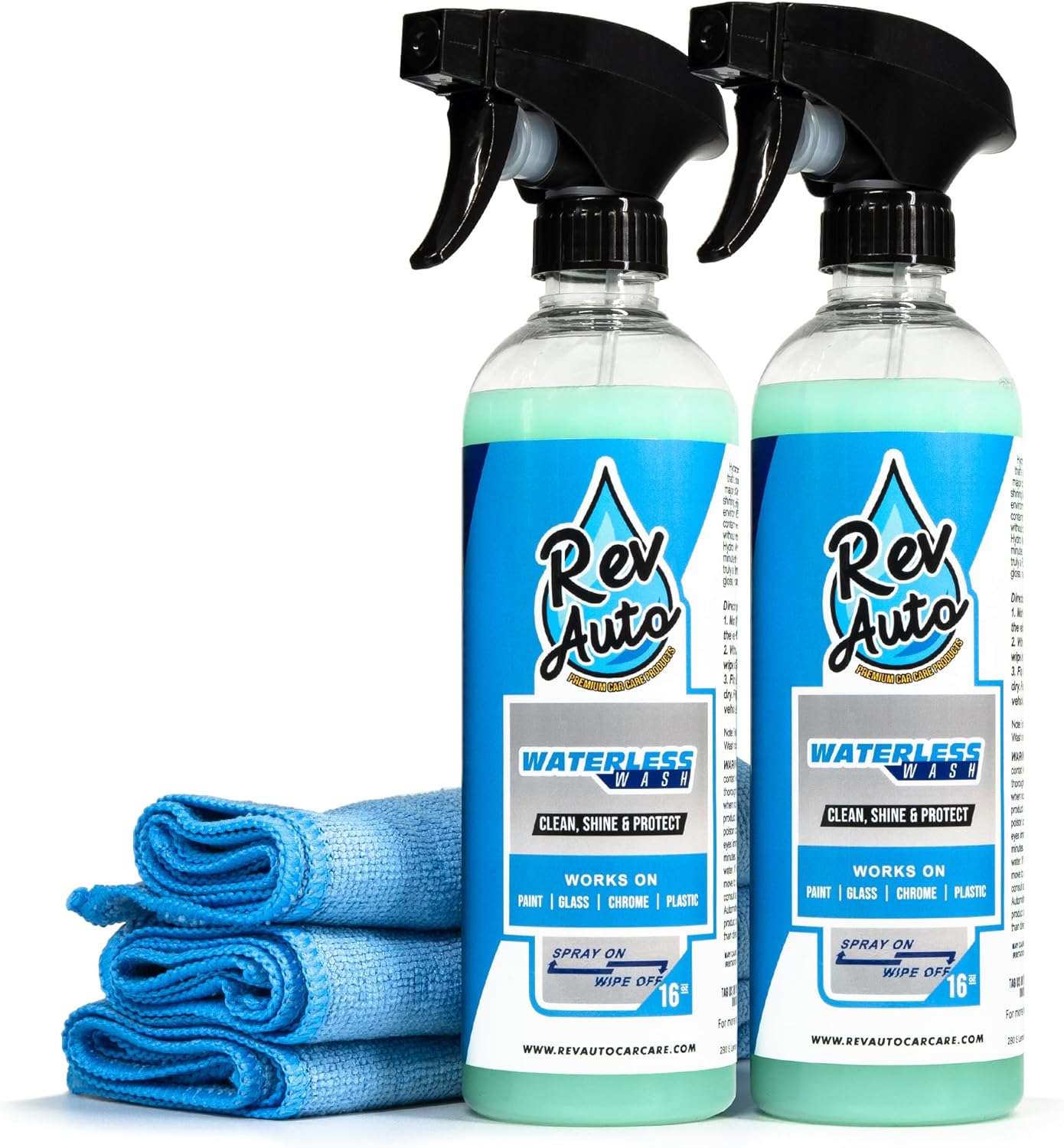 Rev Auto Waterless Car Wash Kit Cleans Vehicles Without