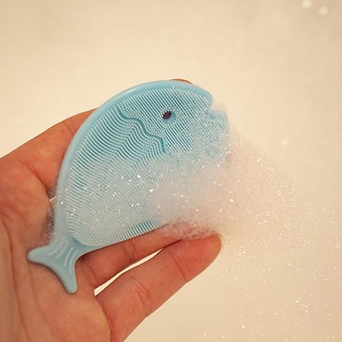 Miniatura 8 de Innobaby Bathin Smart - Cepillo de silicona para bebé, esencial para piel seca y eczema, exfoliante suave con mango de succión, silicona de secado