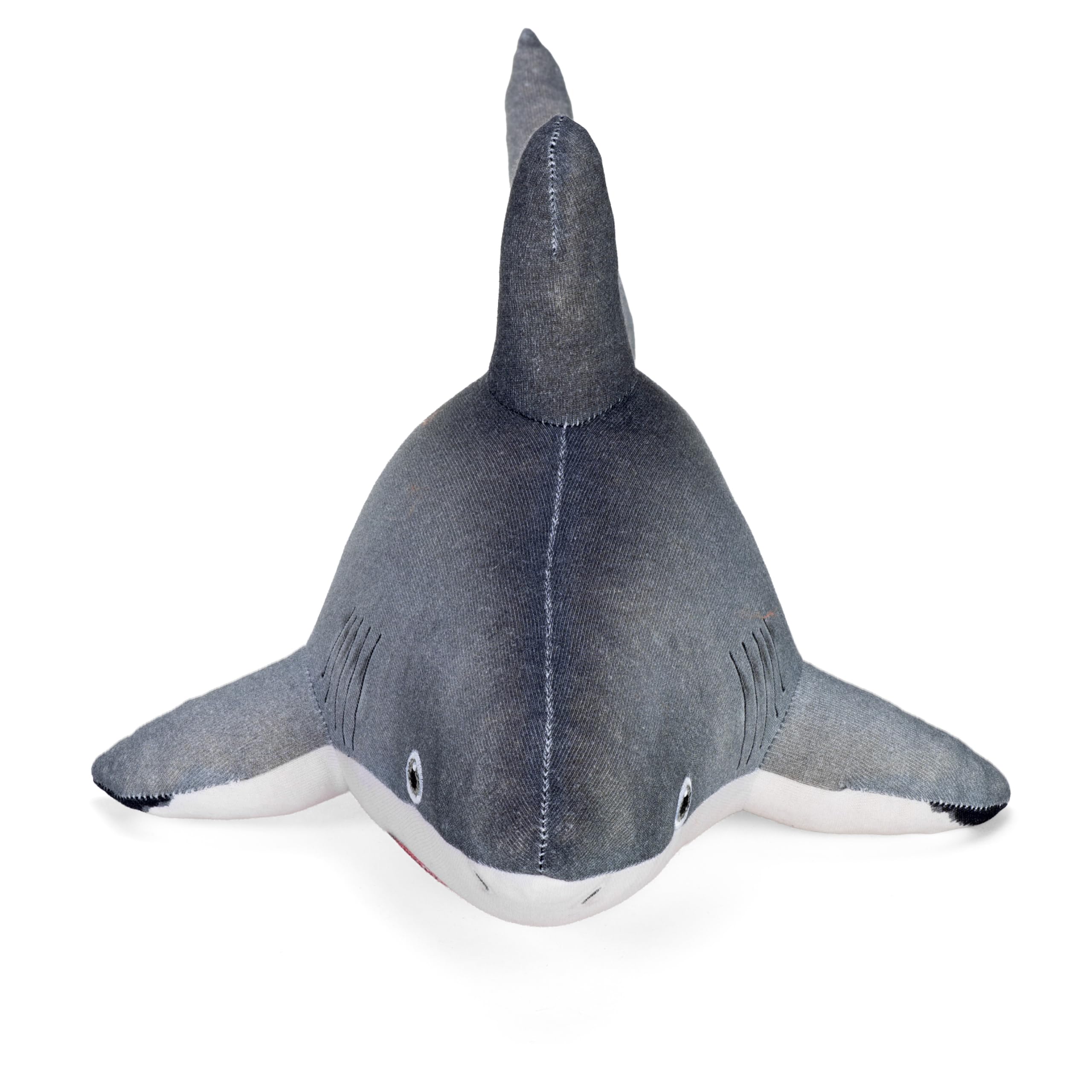 Wild Republic Naturekins Squalo Bianco, Peluche, 30 cm, Giocattolo di Peluche, Il Riempimento è Gomma Naturale
