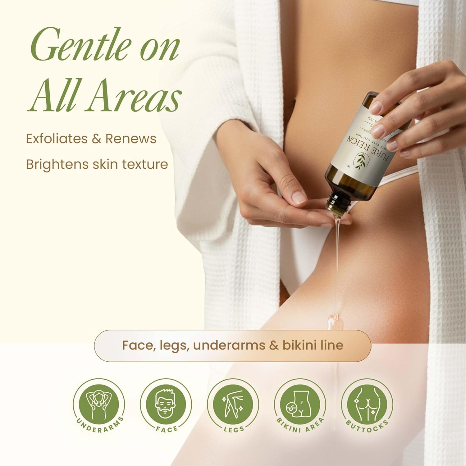 Skin Care Solution | Ingrown Hairs, Razor Bumps, Shaving/Waxing 5oz (150ml)
