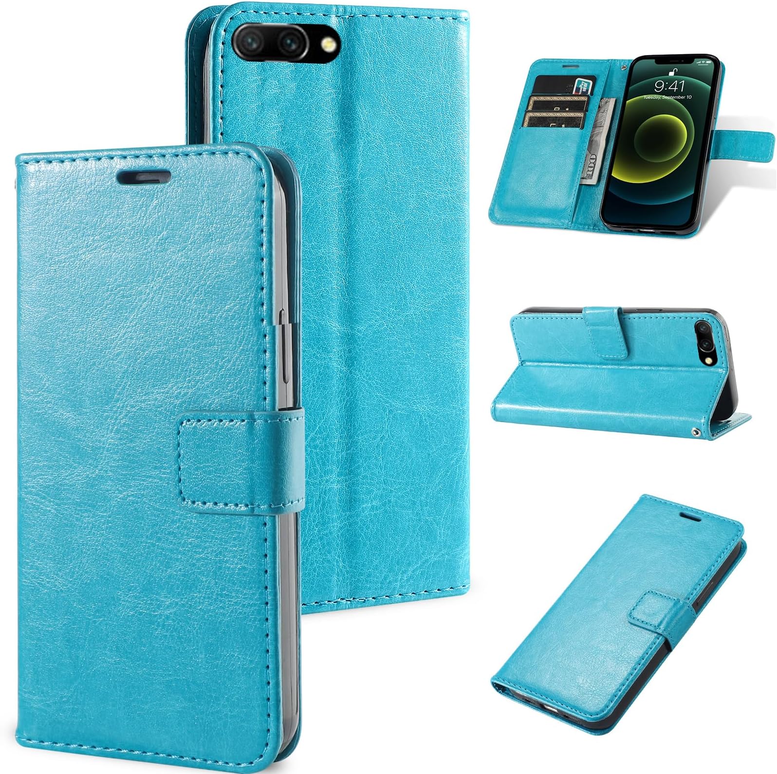 Phone Case Compatible with Asus Zenfone 4 ZE554KL PU Leather Flip Cover Stand Card Slot Wallet TL