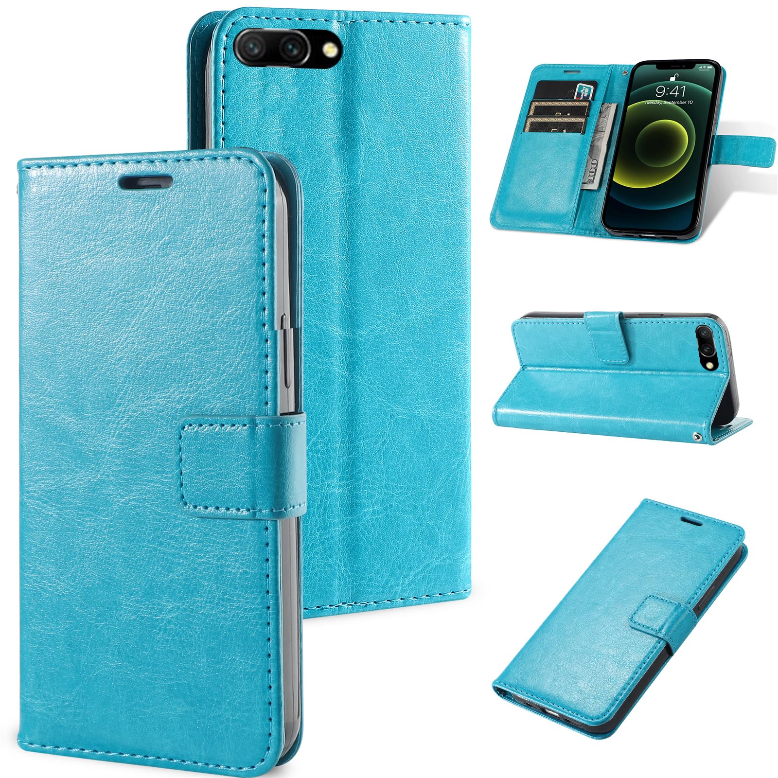 Phone Case Compatible with Asus Zenfone 4 ZE554KL PU Leather Flip Cover Stand Card Slot Wallet TL