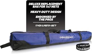 PowerNet 7x7 FT Baseball & Softball Net Replacement Parts, Replace 7x7 FT Frame, Net Only or Carry Bag, Metal Frame and Fiberglass Poles, Durable Nets & Bags Available in Team Colors