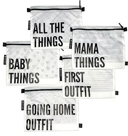 Lucky Love Hospital Bags For Labor and Delivery, Diaper Bag Organizing Pouches and Hospital Bag Essentials For Mom