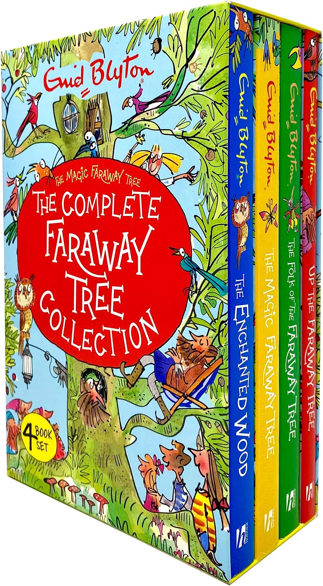 The Complete Magic Faraway Tree Collection 4 Books Box Set by Enid Blyton (Up The Faraway Tree, Folk of the Faraway Tree, Magic Faraway Tree & Enchanted Wood)