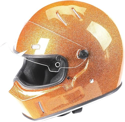 Vista 38 de Casco integral de CRG Sports, de fibra de vidrio, para motocicleta, motocross y scooter, con certificación DOT, ATV-1