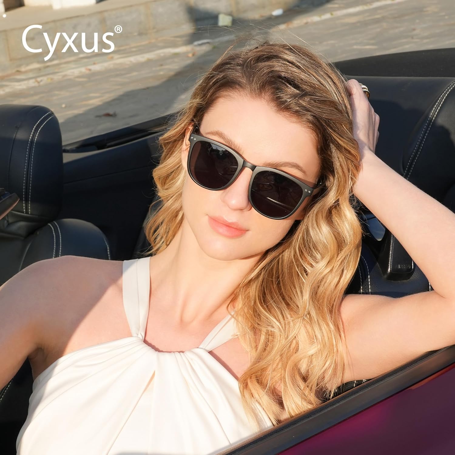 Cyxus Round Foldable Sunglasses for Women Men Polarized UV 400 Protection Folding Sun Glasses - Image 3