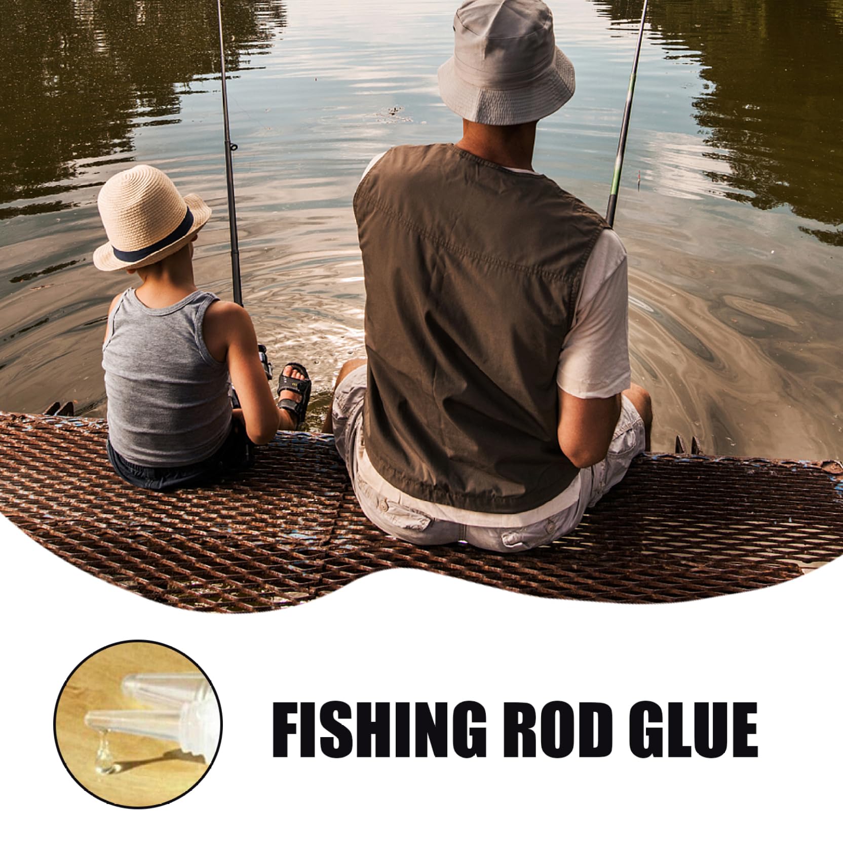 Riparazione delle canne da pesca, Colla epossidica transparente da 10 ml per canna da pesca