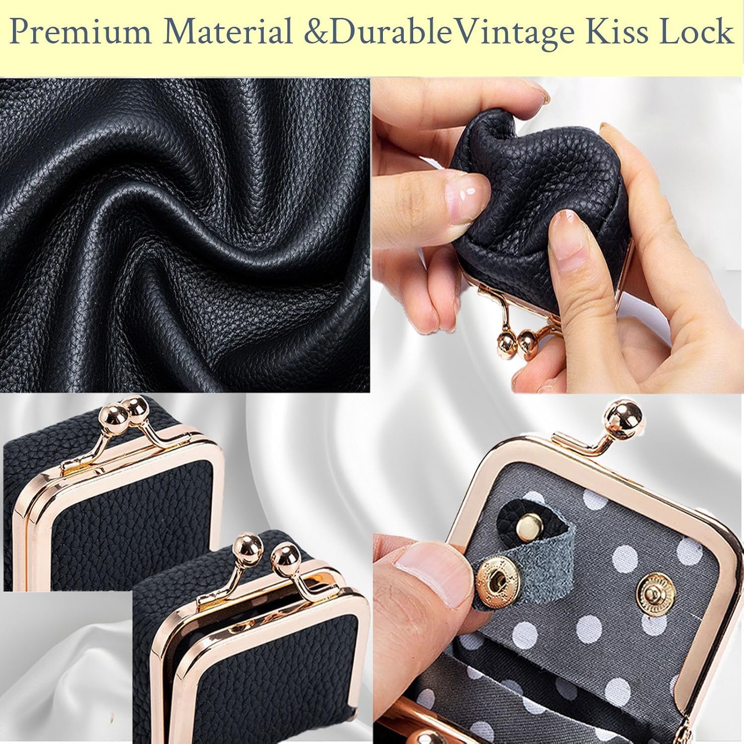 Mini Portagioie In Vera Pelle, Portamonete Portatile In Vera Pelle Di Ispirazione Vintage Con Chiusura A Scatto Mini Porta Anelli Da Viaggio Per Donna  P18983147
