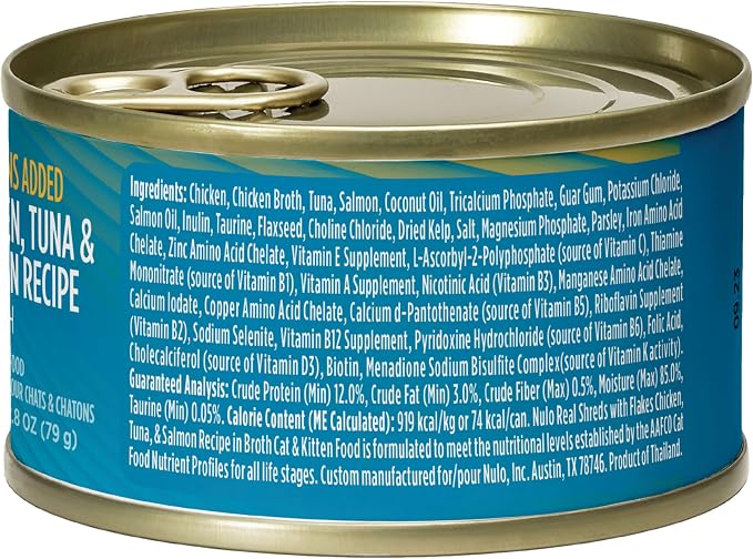 Nulo Real Shreds con Pollo y Salmón en Lata 12x2.8oz miniatura 3