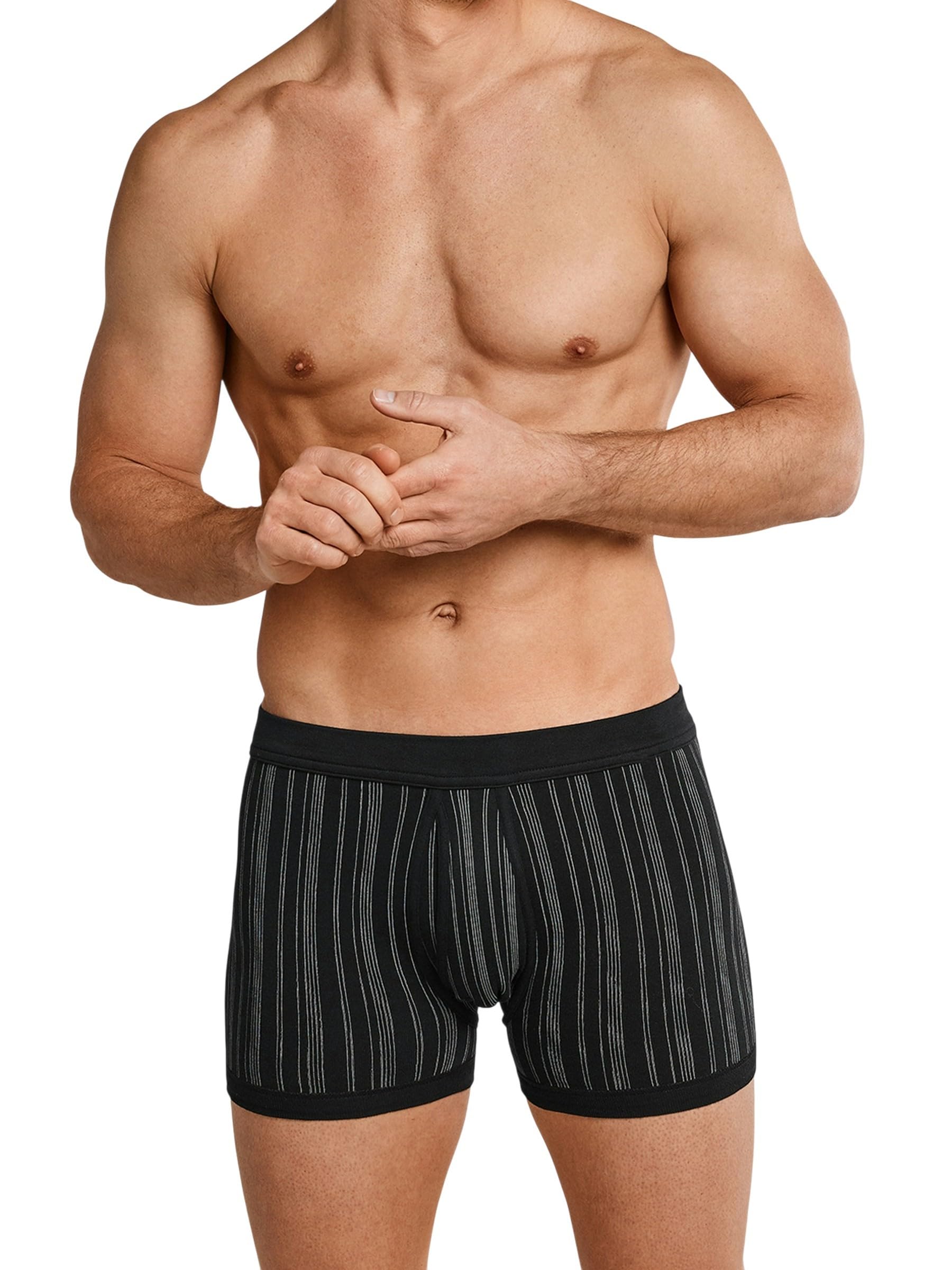 Schiesser Herren Shorts Unterhose Eingriff 2er Pack Doppelpack Box - 172695