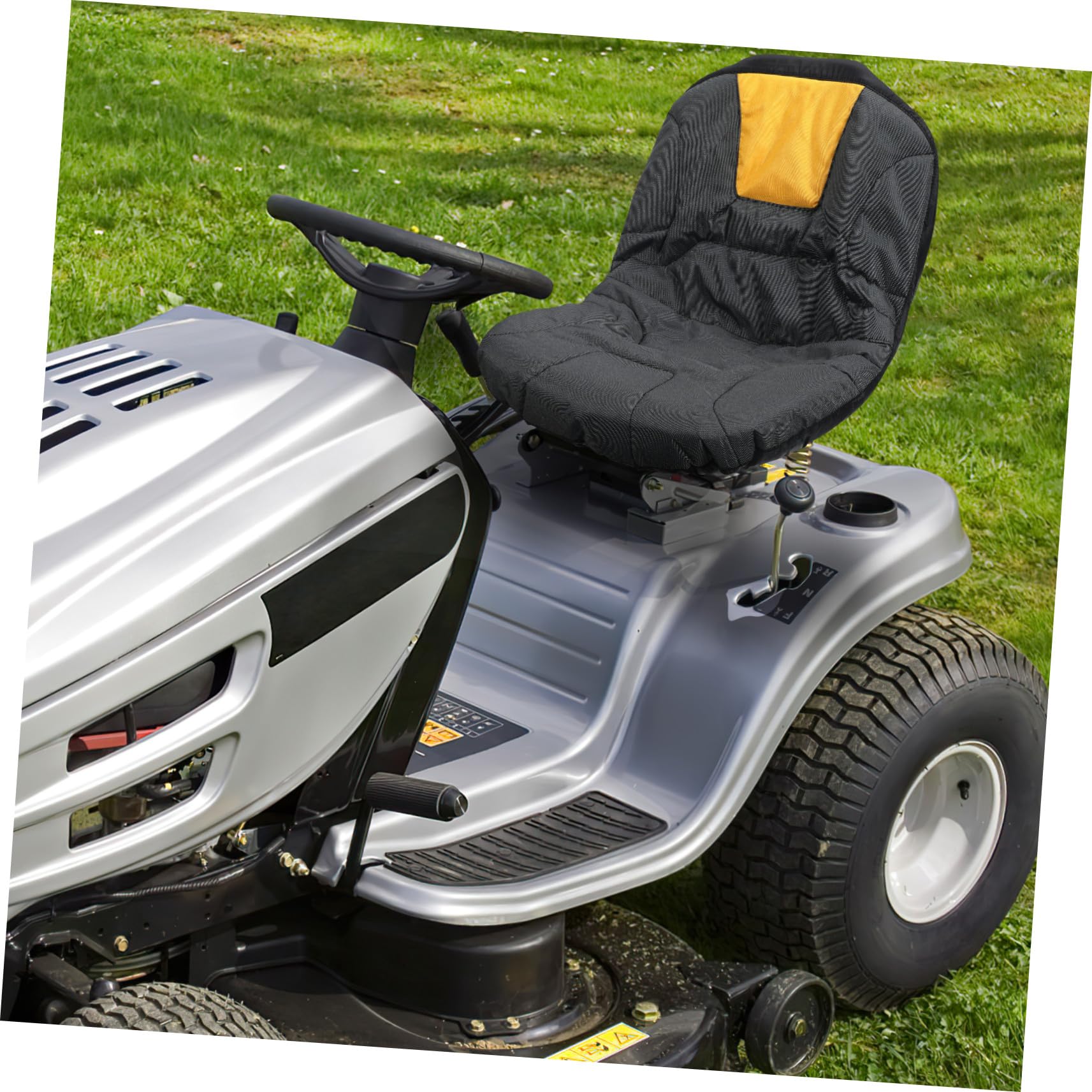 Funda para Asiento de Tractor Oxford Negra Resistente para Cortacésped