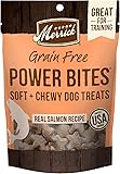 Merrick Power Bites Natural Soft And Chewy Real Meat Dog Treats, Grain Free Snack With Real Salmon Recipe - 6 oz. Bag Salmon 6 Ounce (Pack of 1)