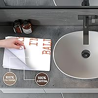 Vista 4 de 3D Rose Every Day im Ballin - Toalla de baloncesto con letras naranjas TWL_172351_1, 15 x 22 pulgadas, multicolor