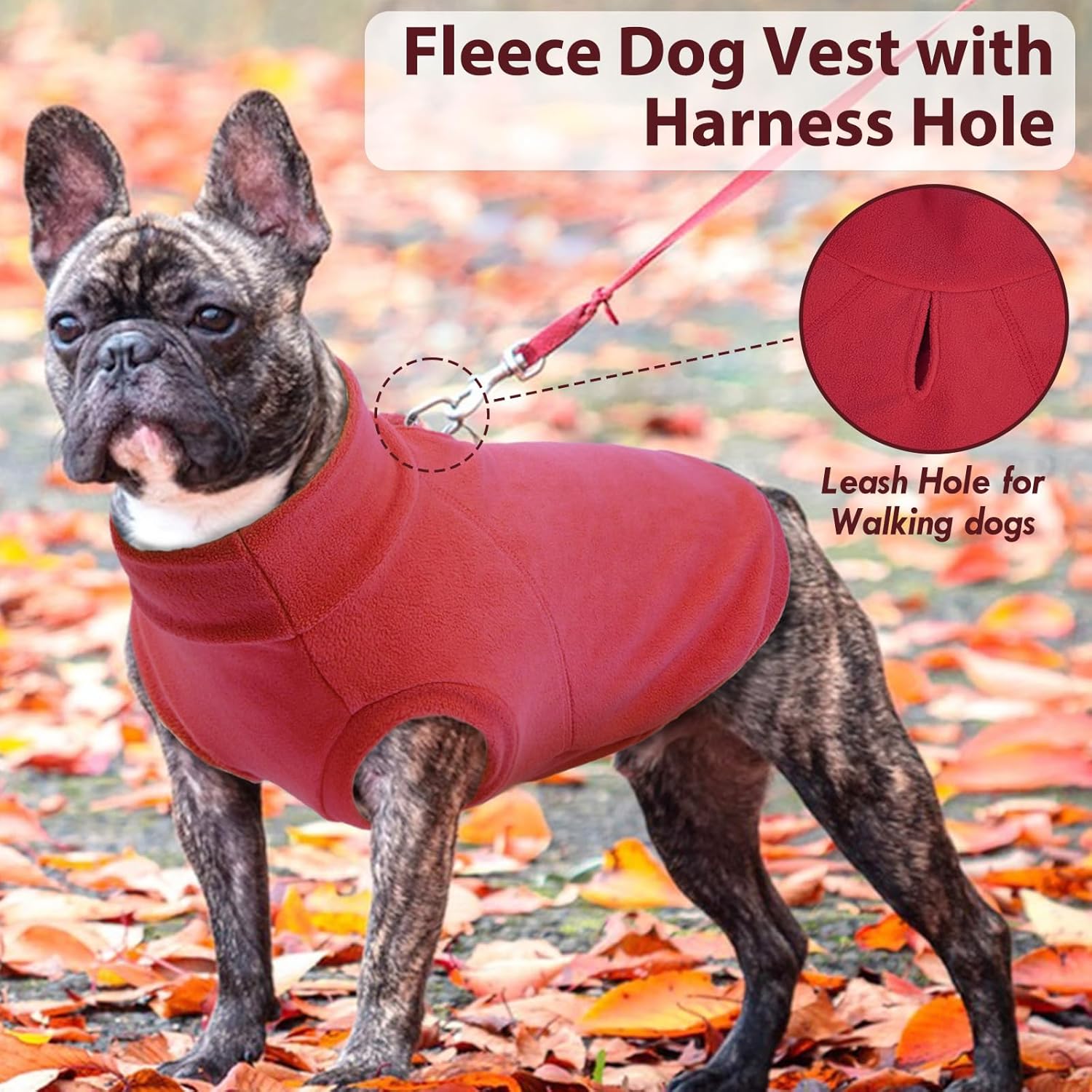 2 Pack Dog Sweaters Winter Fleece Sweatshirt Stretchy Vest Pullover for Dogs Clothes Warm Pet Pajamas Christmas for Meidum and Large Dogs - Image 4