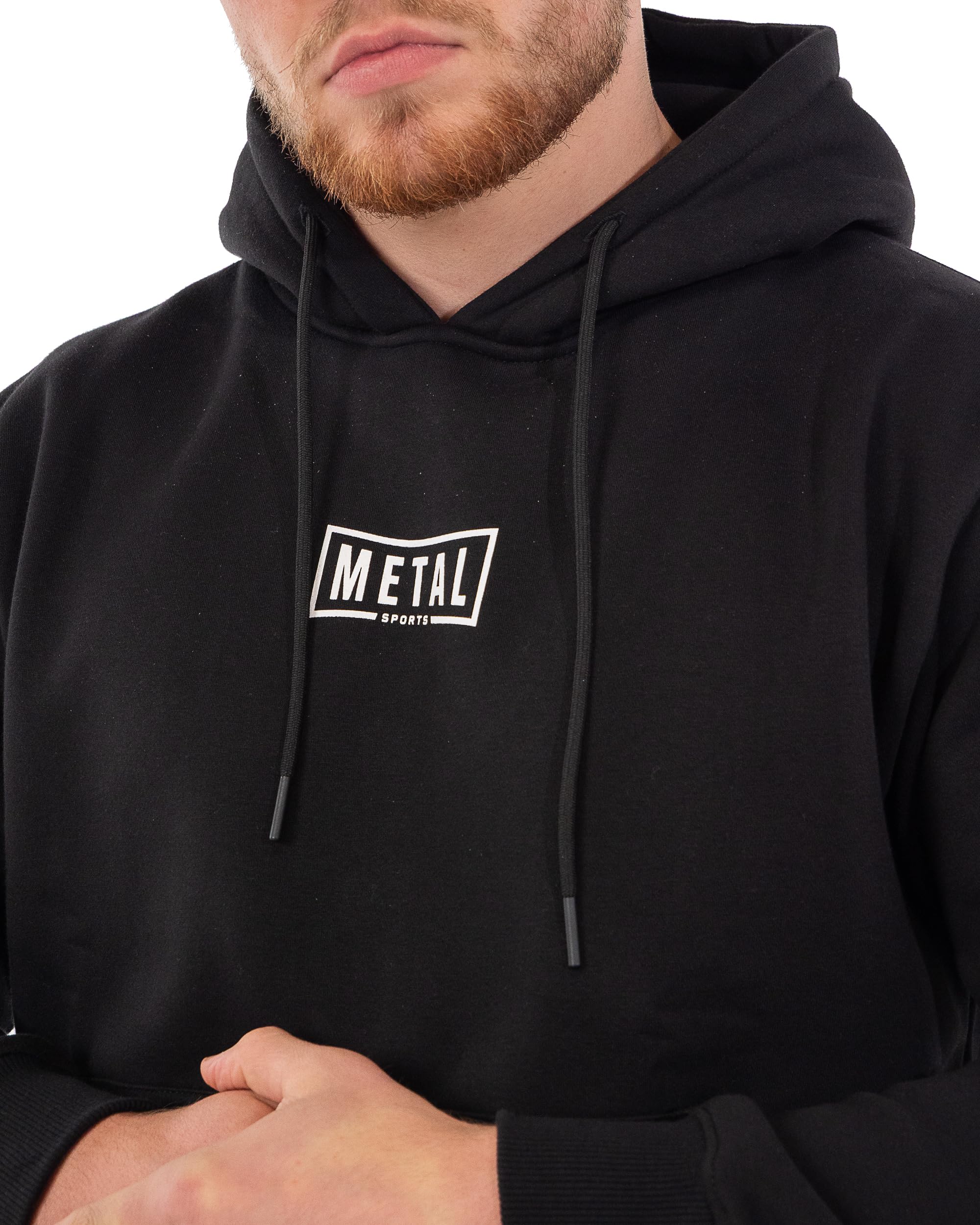 Metal Boxe Hoodie Coton Felpa con Cappuccio Unisex - Adulto (Pacco da 1)
