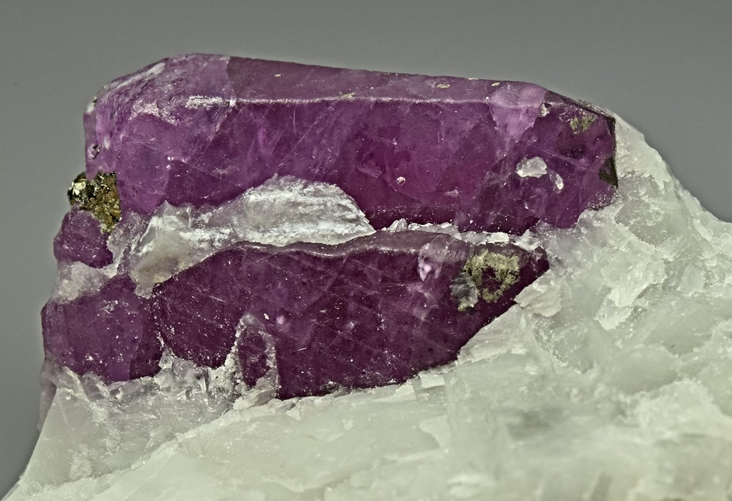 59 Carat Beautiful Unique Natural Ruby Crystal Specimen Combined with Pyrite