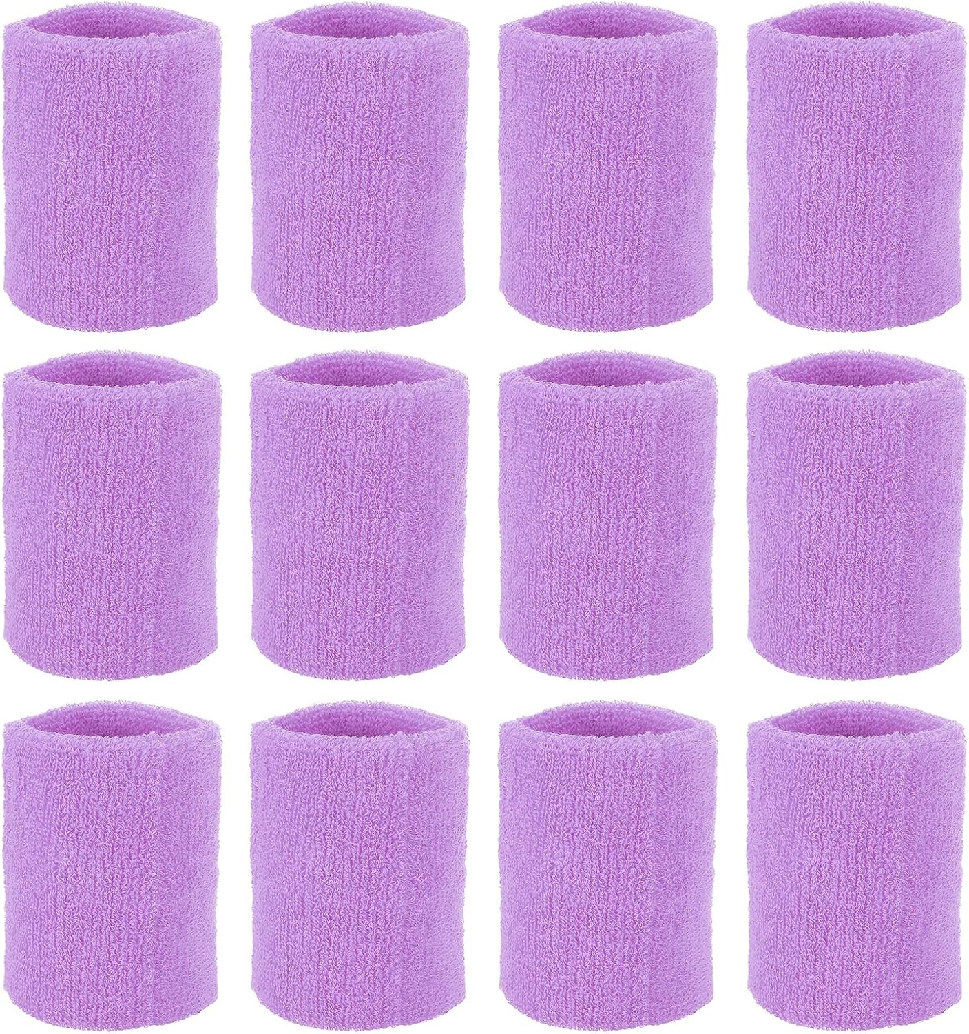 PATIKIL Sports Wristbands Cotton Terry Cloth Absorbent Sweatband for Tennis Basketball Working Out Athletic