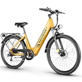 Wooken Electric Bike for Adults, 1000W Peak Ebike, 26" x 2.1" Tire Step Through Electric Bike, City Cruiser Ebike with 48V 10.4/15Ah Removable Battery, 7 Speed, SGS Certified to UL2849