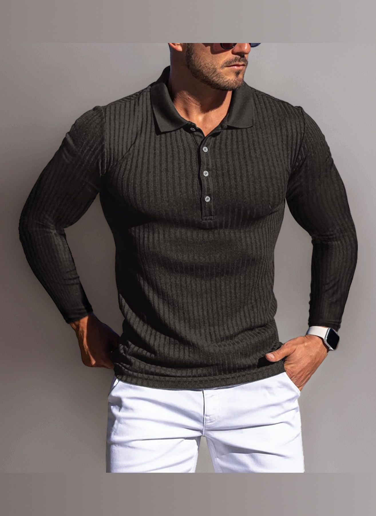 Muscle Polo Shirts for Men Slim Fit Short Sleeve Golf Shirts Men Dry Fit Shirts Casual Stylish Clothes