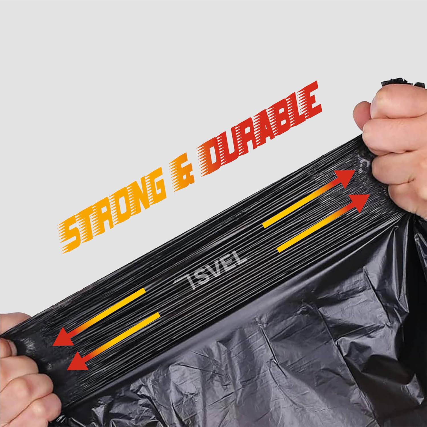 Heavy Duty Industrial Contractor Bags 42 gallons 2 Mil (20 Bags) - 33" x 48" Thick and Tough Trash Bag for Construction, Commercial, Yard, Outdoor use. image 3
