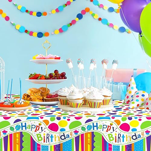 Miniatura 546 de CC HOME 1 pieza de mantel de plástico para fiesta de los 90 de 54 x 87 pulgadas de largo, mantel vintage retro de los 90 de hip hop, tema de 1990