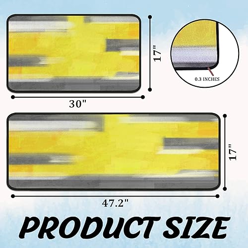 Miniatura 110 de Juego de 2 tapetes de cocina de Navidad, tapete de cocina con respaldo antideslizante, tapete de cocina decorativo lavable para decoración