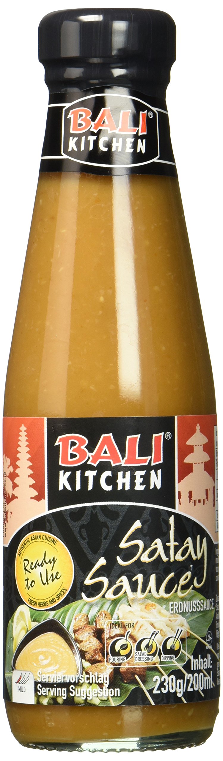 Bali Kitchen Sataysauce, 3er Pack (3 x 200 ml)