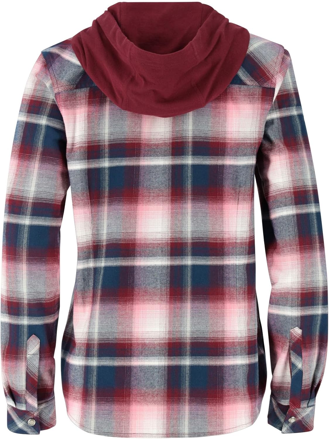 Legendary Whitetails Women's Hooded Heavyweight Stretch Flannel Button Up Shirt - Image 3