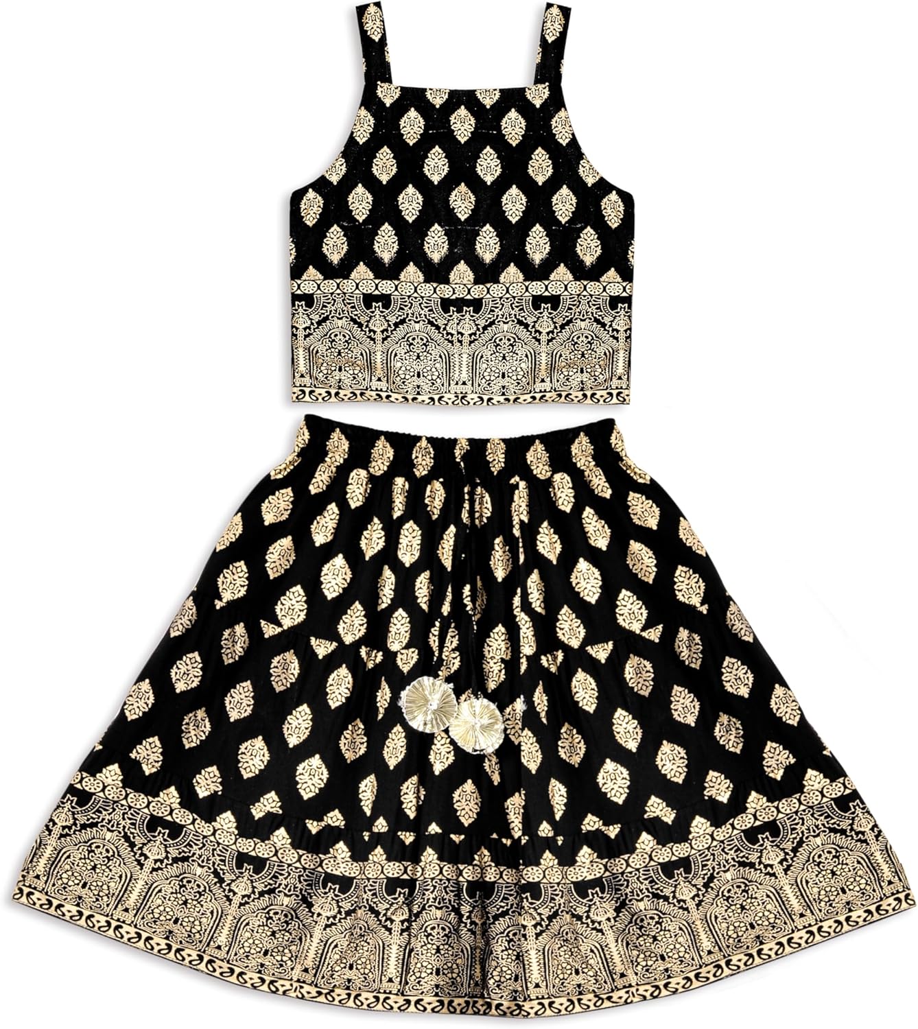 Chandrakala Kids Lehenga Choli Set for Girls (KL120-P)