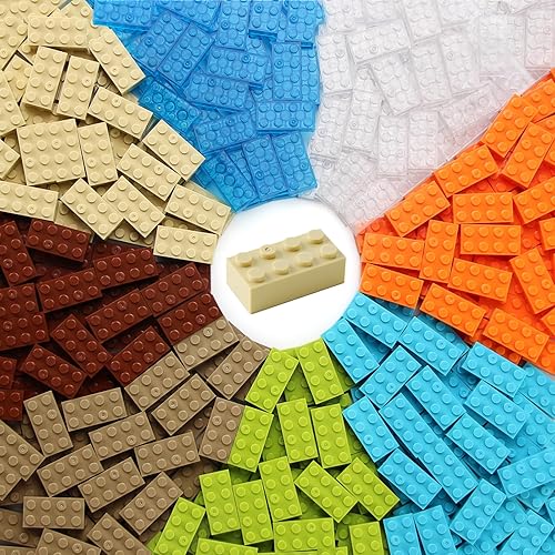 Feleph Ladrillos de 2 x 4, 320 piezas, piezas clásicas multicolores para construcción, juego creativo, bloques de accesorios de juguete, compatibles Feleph Ladrillos de 2 x 4, 320 piezas, piezas clásicas multicolores para construcción, juego creativo, bloques de accesorios de juguete, compatibles