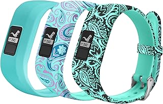Bands Compatible with Garmin Vivofit JR Bands Vivofit JR 2 Bands/vivofit 3 Bands Accessories Replacement Watchbands Starp for Kids Boys Girls Women with Metal Secure Clasp for Garmin Vivofit 3 JR,3PCS