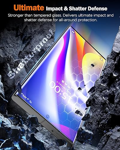 Miniatura 11 de LK Paquete de 3 protectores de pantalla para Samsung Galaxy S23 Ultra [no de vidrio] [compatible con desbloqueo de huellas dactilares] Protector