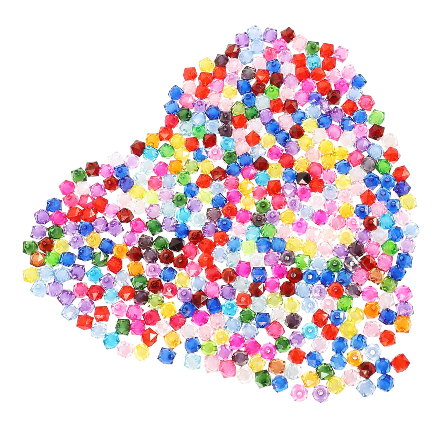 Perles acryliques 8 mm pour activités manuelles en famille et bijoux faits main