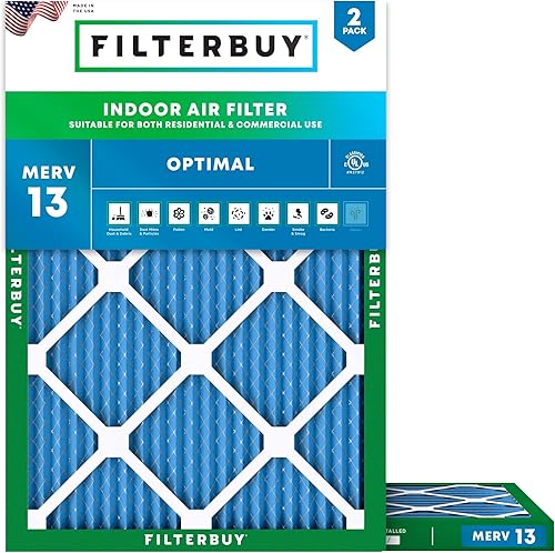 FilterBuy - Filtros para horno y aire, AFB platino, con Valor de Reporte de Eficiencia Mínima (MERV) 13