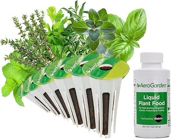 AeroGarden Assorted Italian Herb Seed pod Kit, 6-Pod