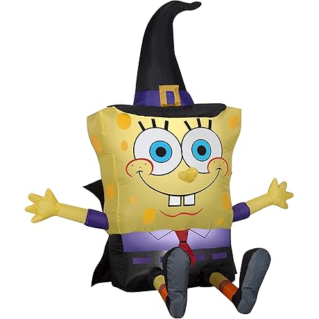 Gemmy Airblown SpongeBob as Witch Nickelodeon Christmas Inflatable Decoration
