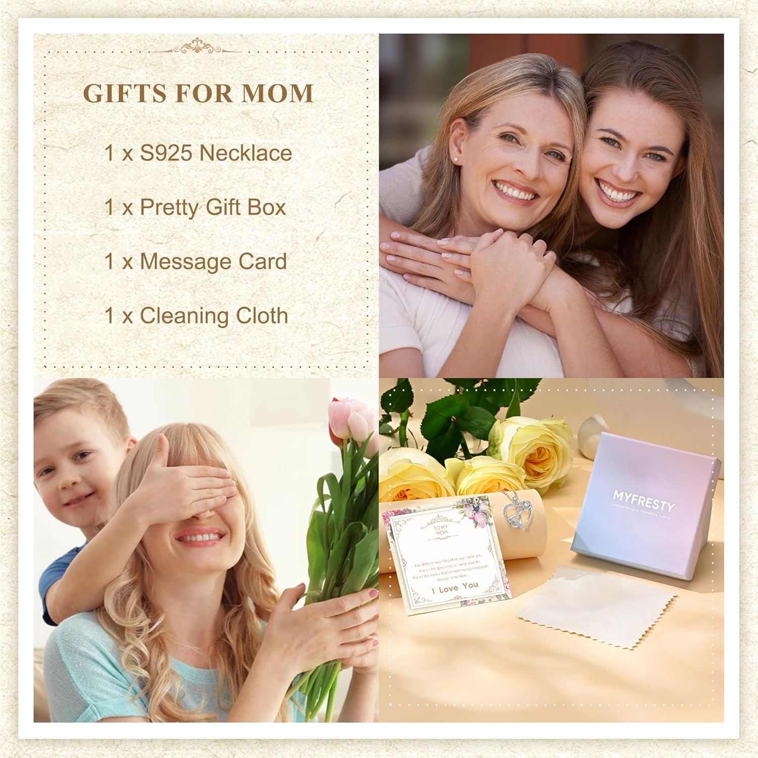 925 Sterling Silver Infinity Heart Necklace for Women/Mom/Daughter/Granddaughter/Grandma/Sister Dainty Heart Pendant Jewelry Gifts for Women Birthday Wedding Anniversary Mothers Day Valentines - Image 6