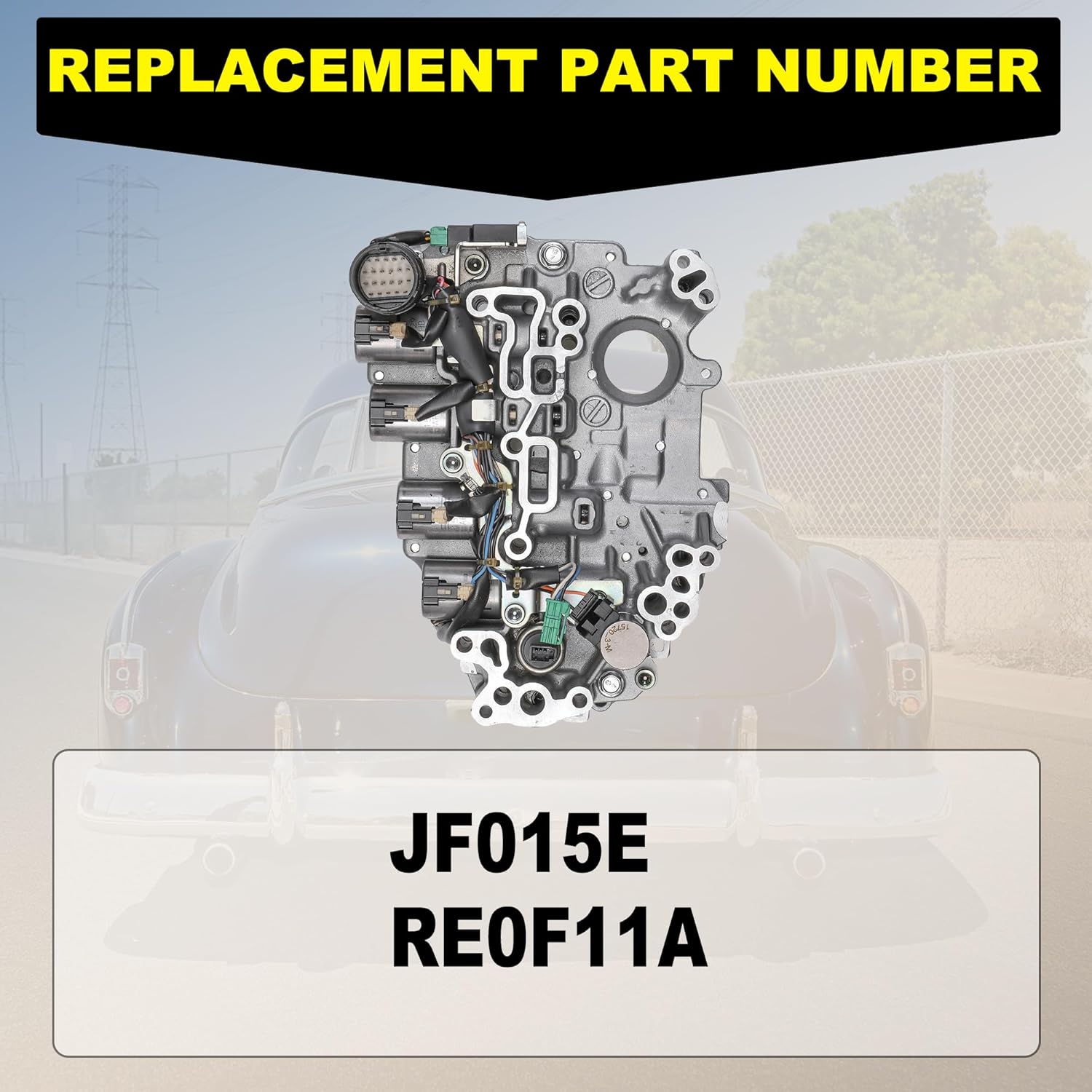 JF015E RE0F11A Transmission Valve Body W/Solenoids Compatible with Nis san Versa 2014up