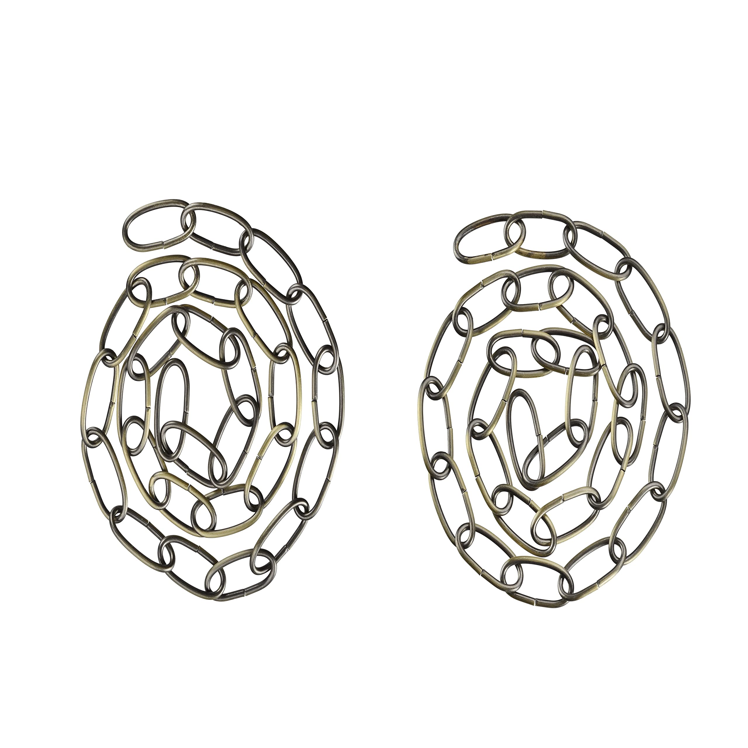 Aspen Creative 21118-52,Steel 3 Feet Heavy Duty Chain for Hanging Up Maximum Weight 40 Pounds-Lighting Fixture/Swag Light/Plant in Antique Brass.11 Gauge.