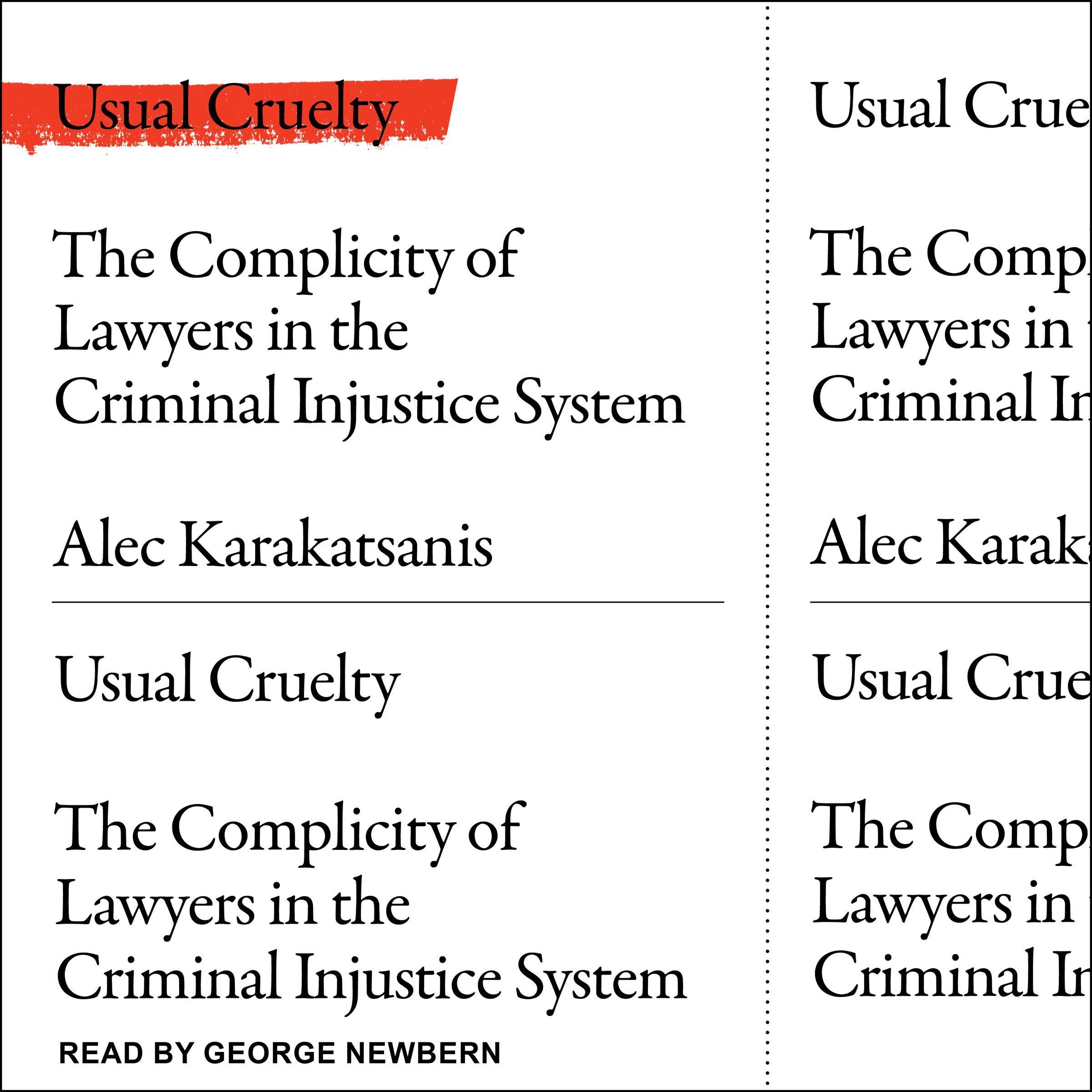 Cover art for Usual Cruelty