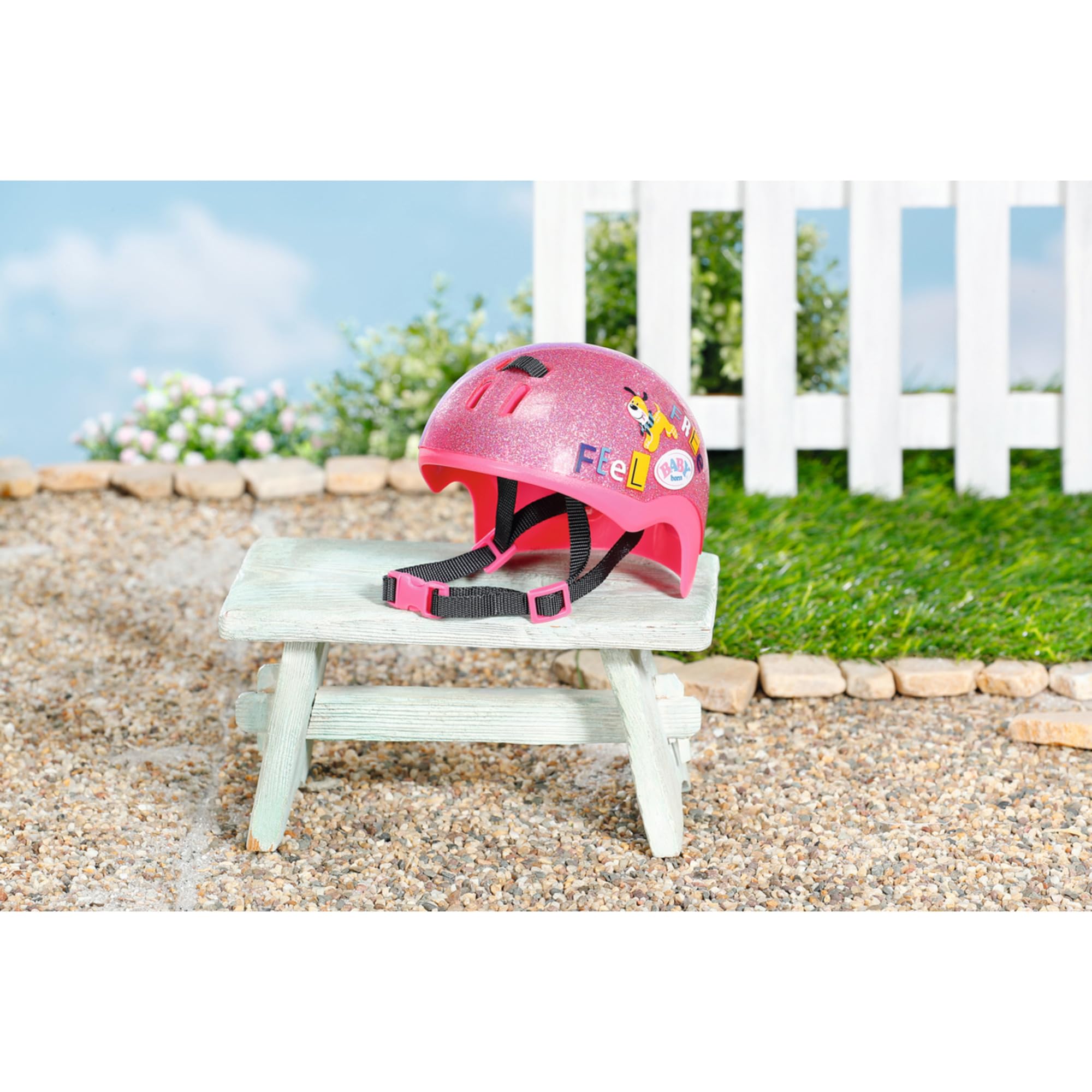 Baby Born Fahrradhelm fr 43 cm Puppen - Hochwertiges Puppenzubehr -  Geeignet fr Kinder ab 3 Jahren