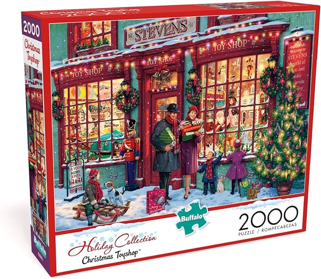 Buffalo Games - Steve Read - Christmas Toyshop - Rompecabezas de 2000 Piezas para Adultos