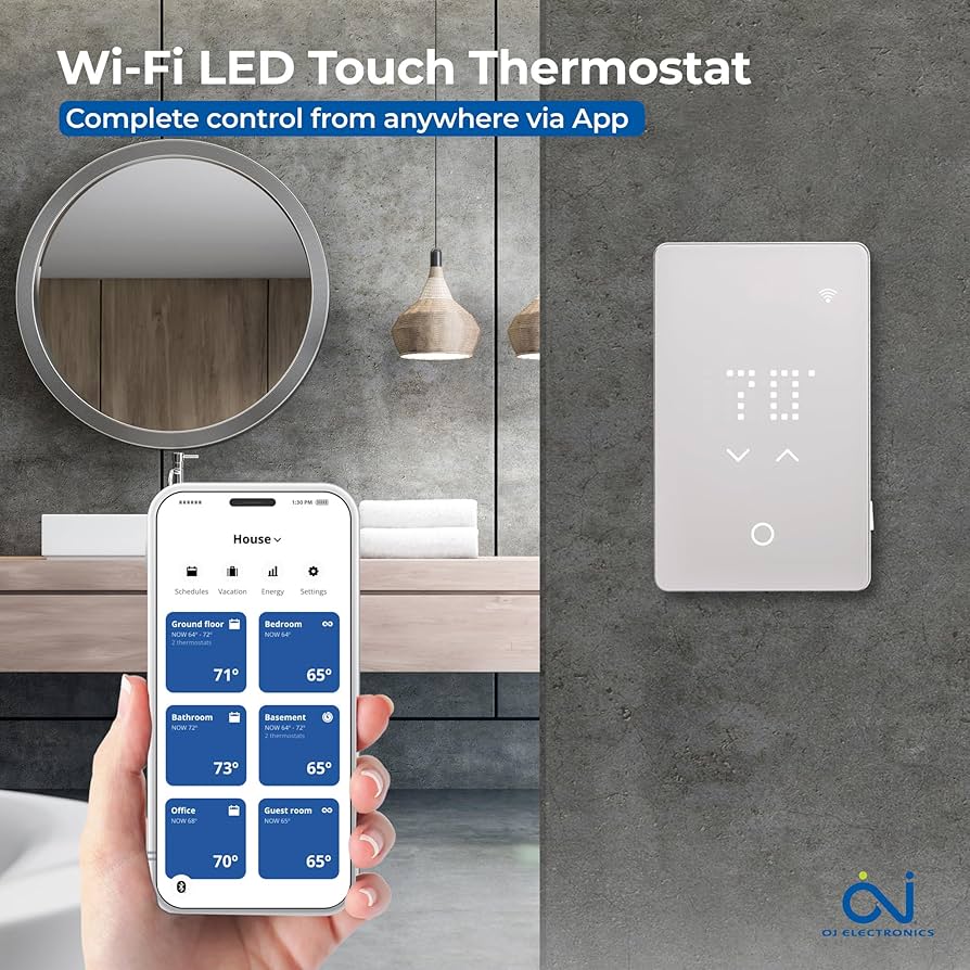 OJ Microline UWG5 LED Smart Heated Floor Thermostat - WiFi