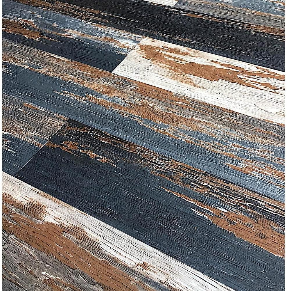 Deco Products Colors Sample (3 Pieces) Vinyl Flooring Planks are Waterproof, Flexible Core Luxury Vinyl Plank Flooring with Glue Down Installation 6" x 6" (Old Navy Blue)
