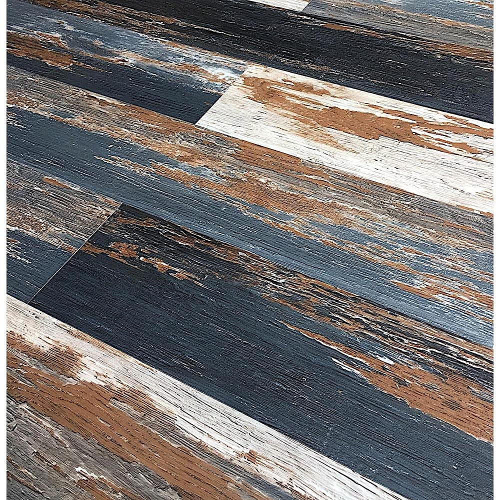 Deco Products Colors Sample (3 Pieces) Vinyl Flooring Planks are Waterproof, Flexible Core Luxury Vinyl Plank Flooring with Glue Down Installation 6" x 6" (Old Navy Blue)