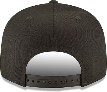 New Era MLB 9FIFTY Black Black Primary Logo Team Adjustable Snapback Hat Cap