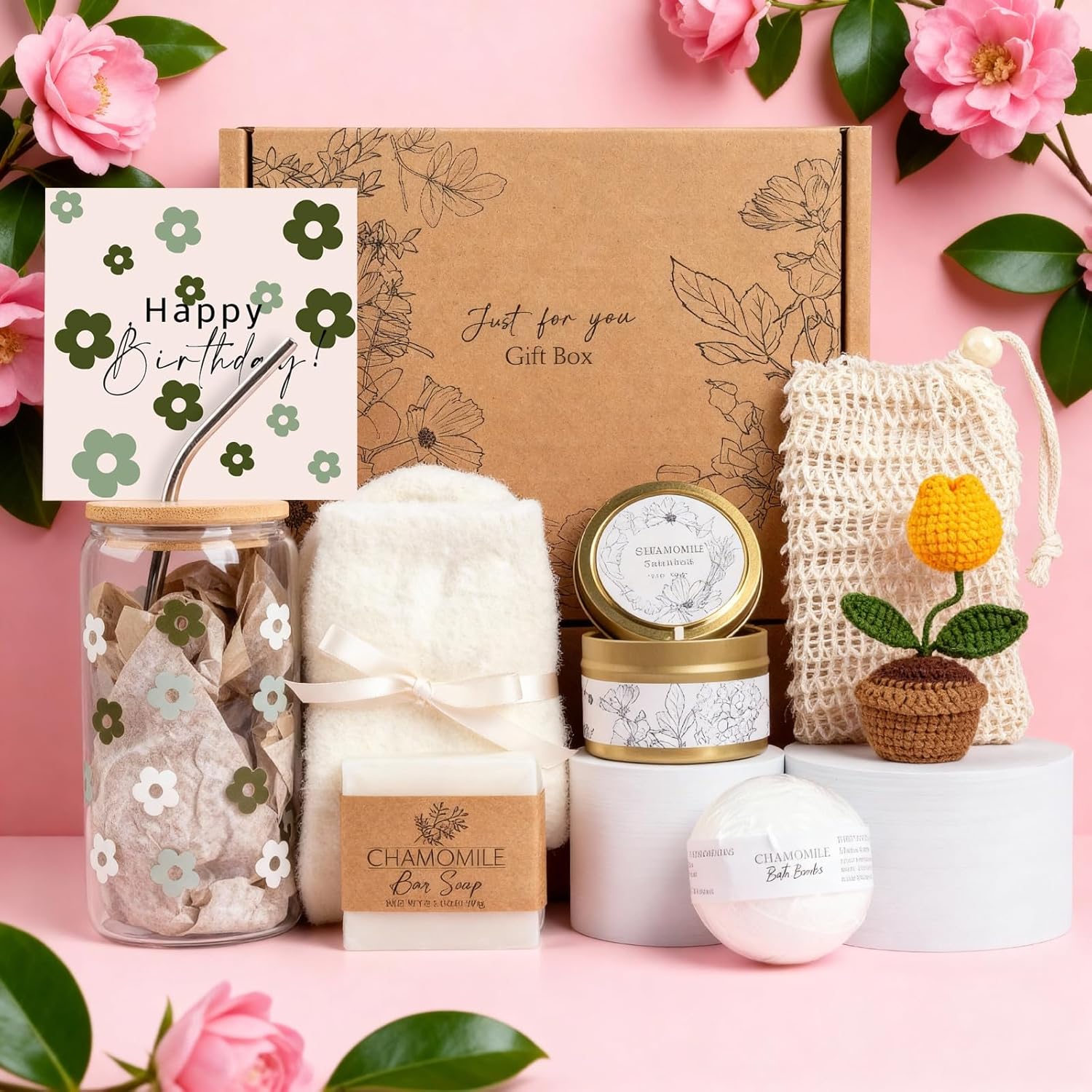 Birthday Gifts for Women, Self Care Gifts Baskets Care Package for Women, Happy Birthday Gifts for Teen Girls, Her, Mom, Sister, Best Friend, Wife, Girlfriend, Coworker - Image 2