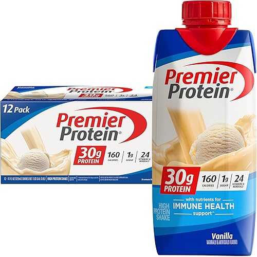Premier Protein Shake, Vanilla, 30g Protein, 11 fl oz, 12 Ct