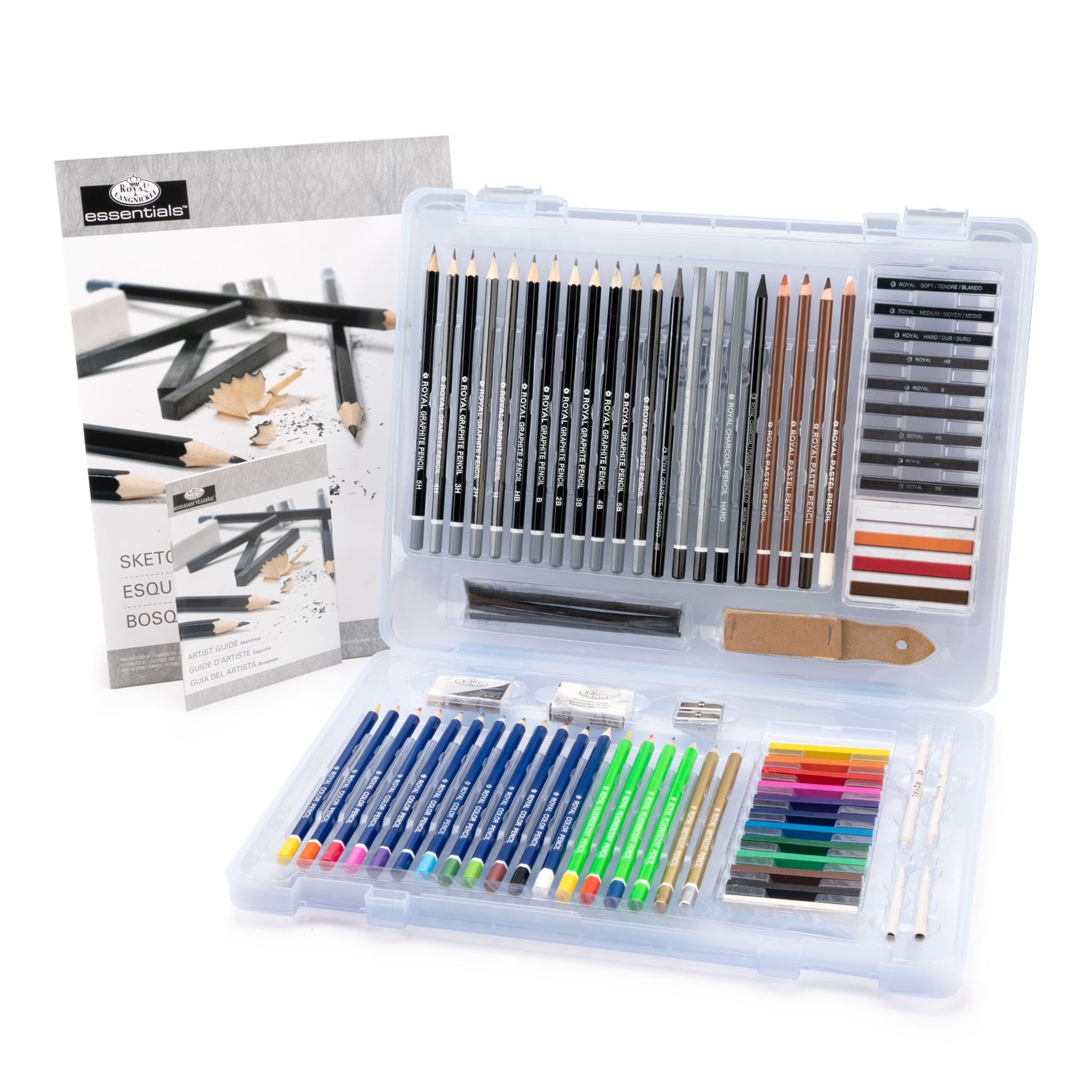 Royal & Langnickel Set pour Croquis et Dessins Clear View Deluxe Multicolore